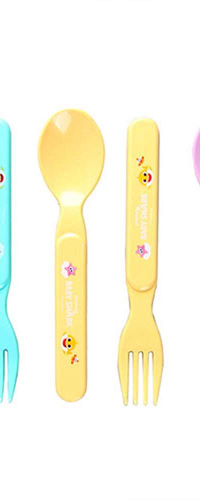 ピンクフォン ベビーシャーク キャラクター 多機能スプーンフォーク 6点セット 482479