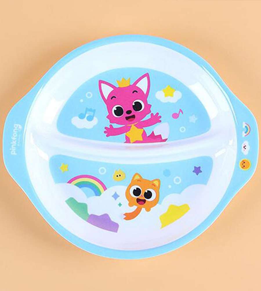 Pinkfong Character Melamine Snack Plate with Handle 482516
