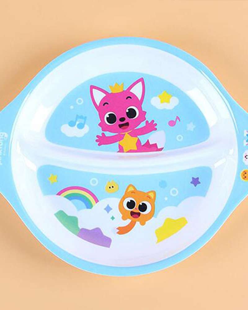 Pinkfong Character Melamine Snack Plate with Handle 482516
