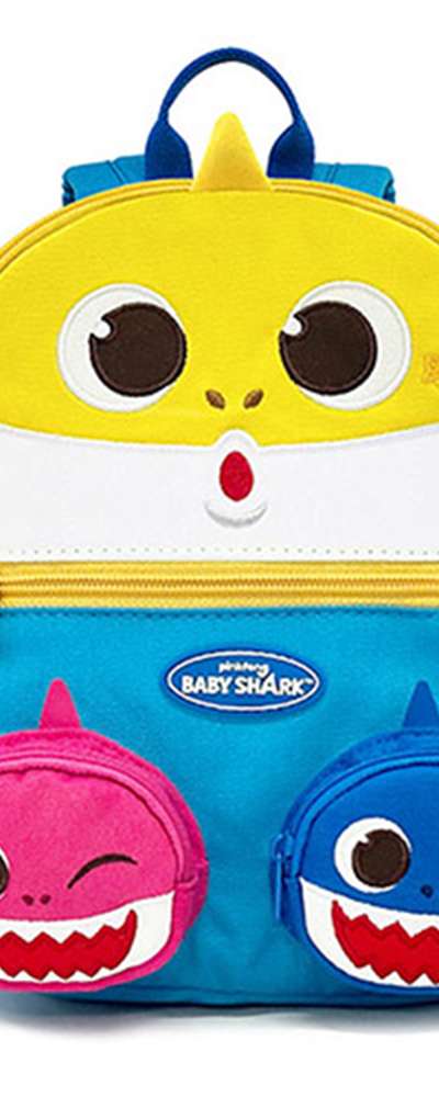 ピンクフォン ベビーシャーク キャラクター ファミリー 迷子防止 バックパック バッグ 872375