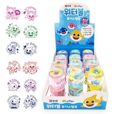 Pinkfong Baby Shark Character Water Ball Toy Stamp Praise Stamp (Random Dispatch) 514350