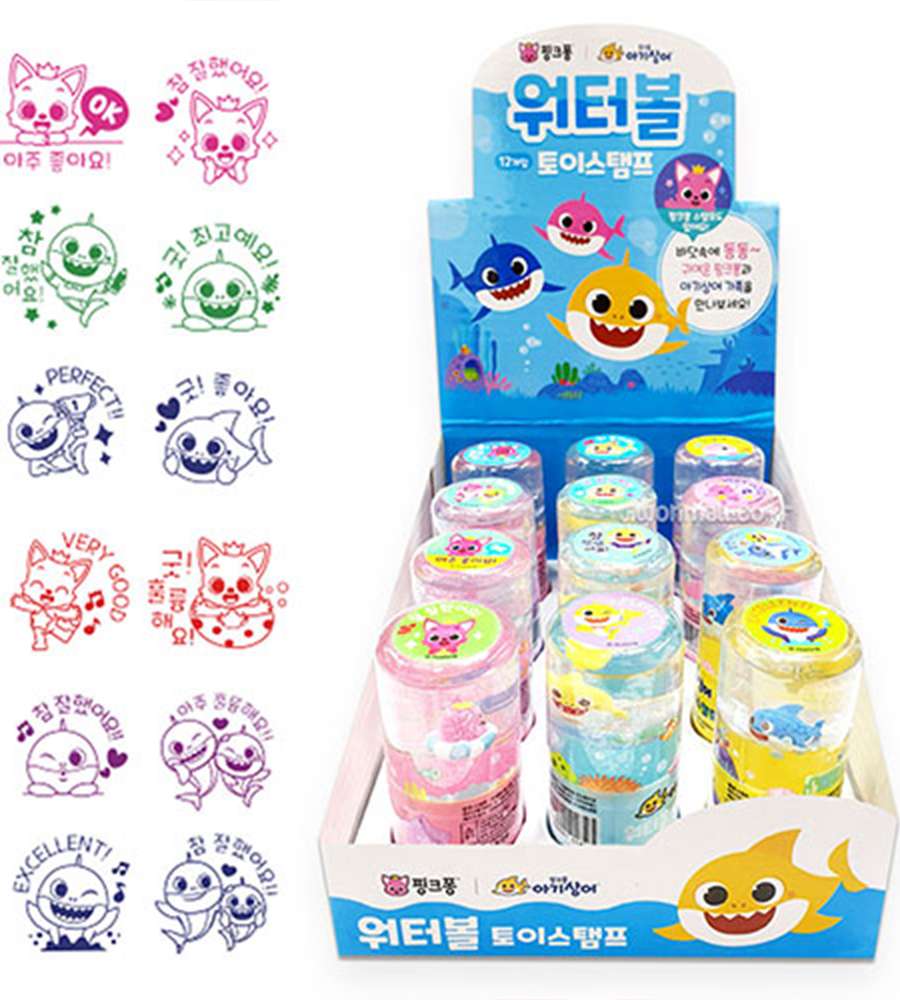 Pinkfong Baby Shark Character Water Ball Toy Stamp Praise Stamp (Random Dispatch) 514350