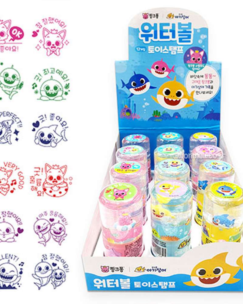 Pinkfong Baby Shark Character Water Ball Toy Stamp Praise Stamp (Random Dispatch) 514350