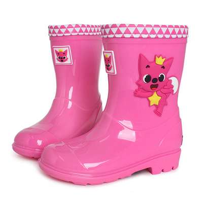 Pinkfong Children's Rain Boots (Pink) PVC 384041