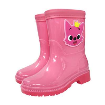 Pinkfong Face Patch Kids PVC Rain Boots (Pink) 984048