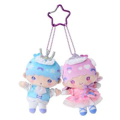 Little Twin Stars Character Mascot Holder Keyring Bag Charm (Dollymix)
