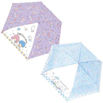 Little Twin Stars Cinnamoroll Character 3-Section Folding Manual Umbrella (Japan)
