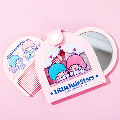 Twin Star Character Case Comb Mirror Set 795712