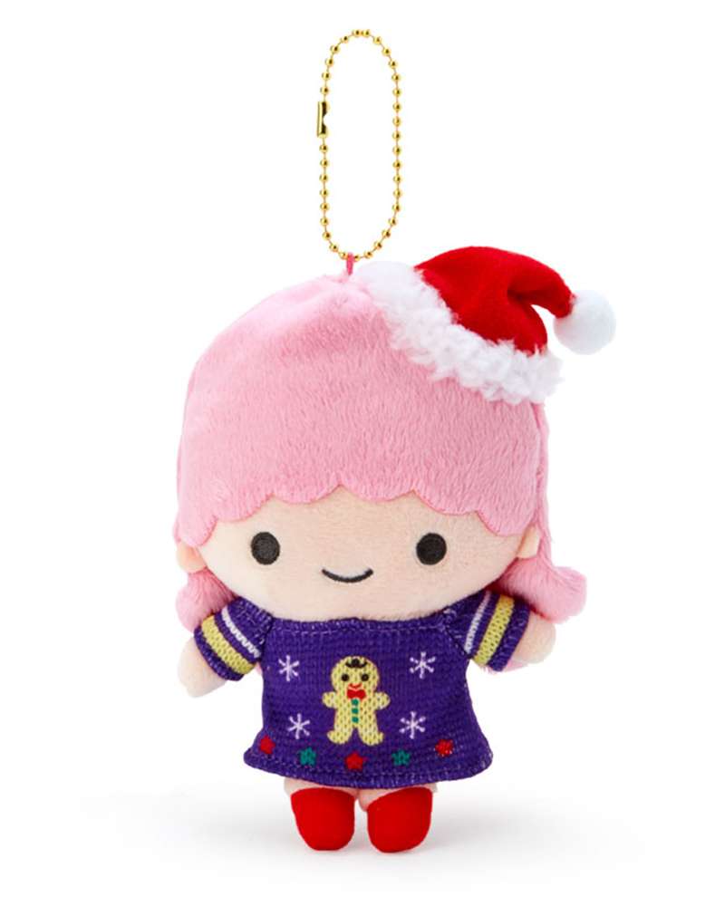 Twin Stars Lala Mascot Plush Keychain Bag Charm (Christmas Sweater Edition)