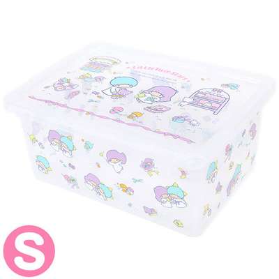 Twin Stars Character Transparent Multi-Purpose Storage Box S (Spring)