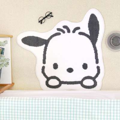 Pochacco Character Peeking Out Mini Rug Bath Mat 583321