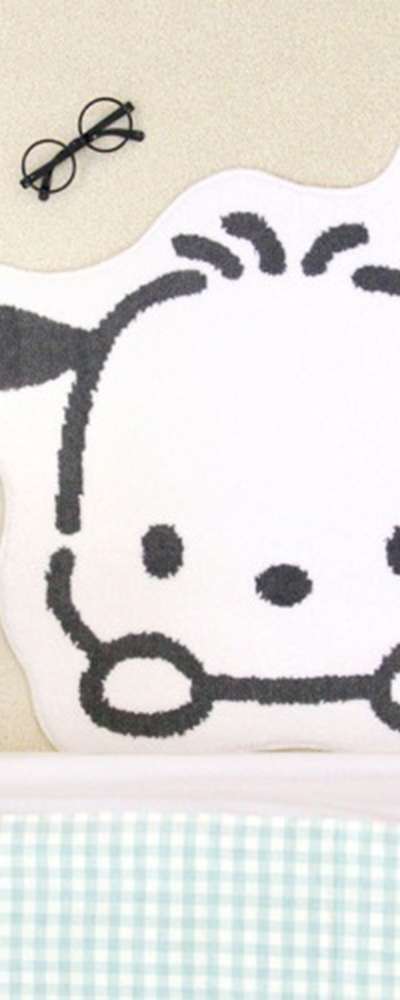 ポチャッコ キャラクター ちょこっと覗く ラグ フットマット 583321