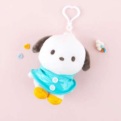 Pochacco Character Raincoat Keyring Bag Charm 13cm 089878