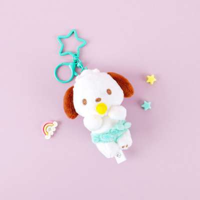 Pochacco Character Plush Keyring Bag Charm 8cm 087362