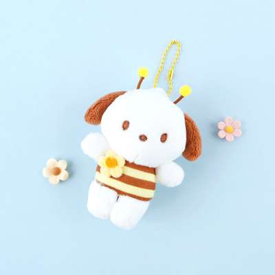 Pochaco Character Bee 8cm Keyring Bag Charm 089380