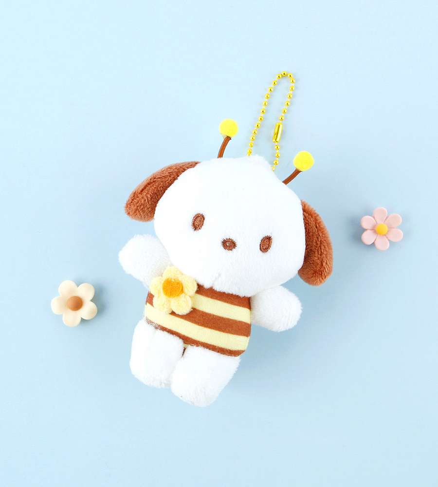 Pochaco Character Bee 8cm Keyring Bag Charm 089380