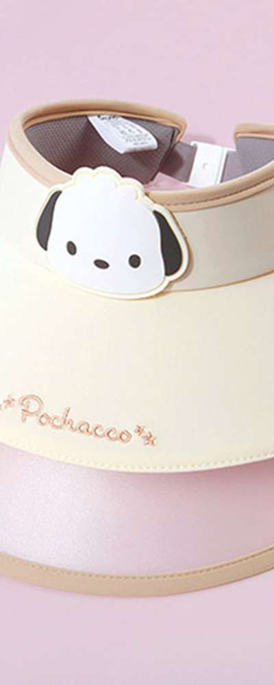 Pochacco Character Clear Window Face Wappen Pinback Sun Cap 430659