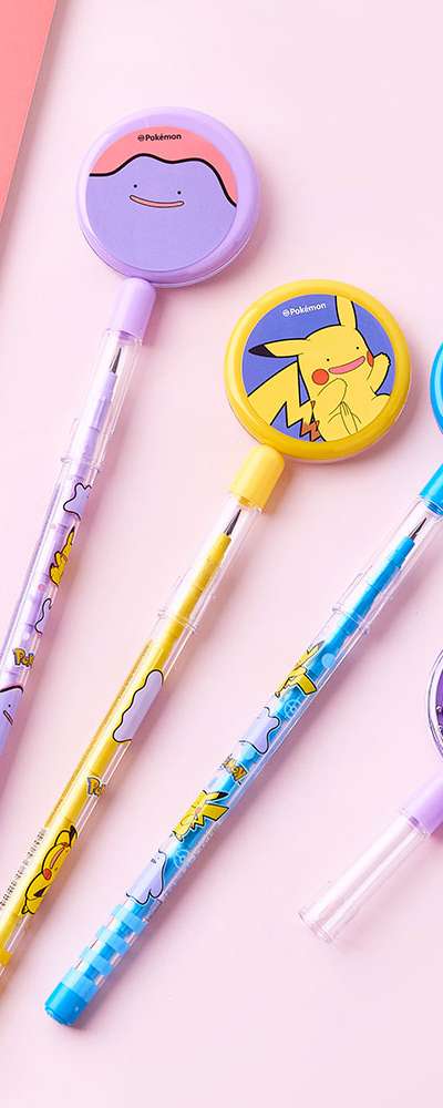 ポケットモンスター ピカチュウに変身したメタモン キャラクターカートリッジシャープペン4本セット 131924