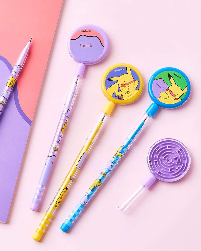 Pokemon Ditto Transformed as Pikachu Character Mechanical Pencil Cartridge 4-Piece Set 131924