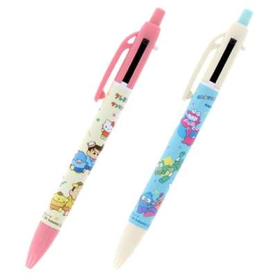 Crayon Shin-chan × Sanrio Character 2-Color Ballpoint Pen with Mechanical Pencil (Random Delivery)