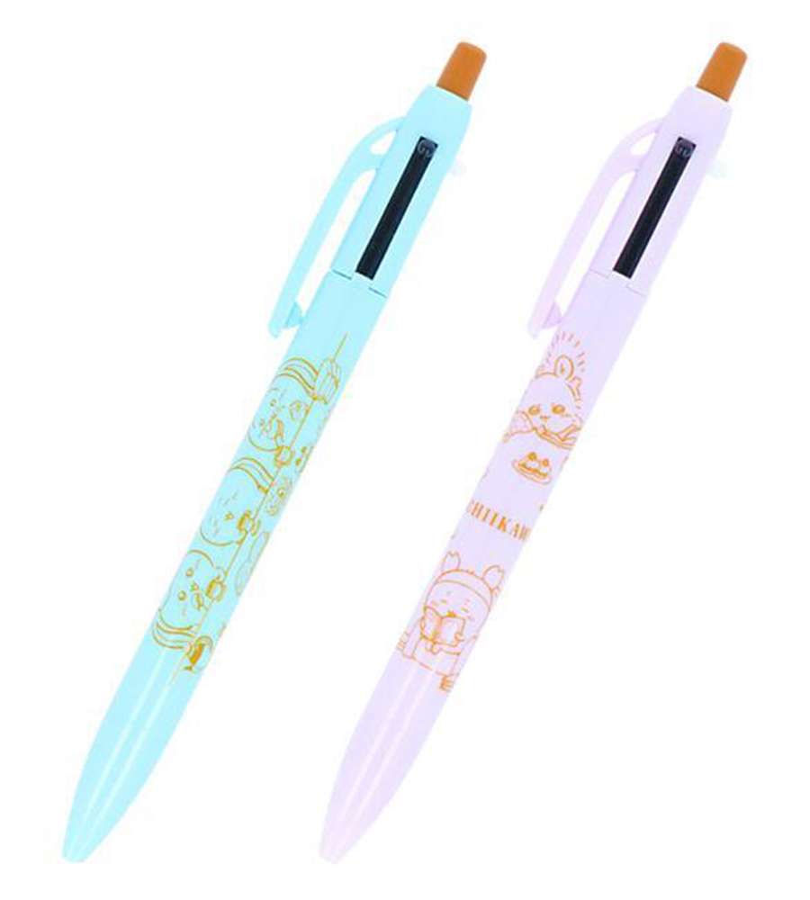 Chiikawa Character Mechanical Pencil & 2-Color Ballpoint Pen (Tea Time)