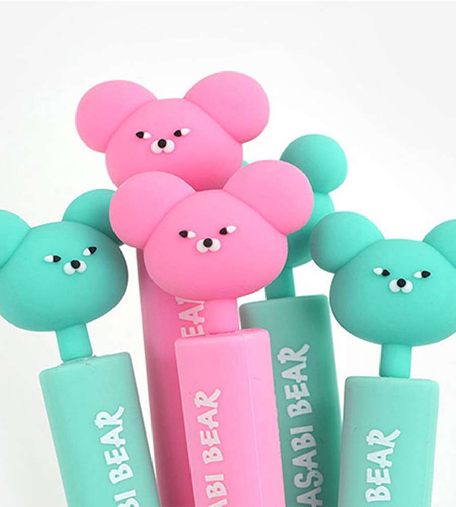 Wasabi Bear Figure Triangle Mechanical Pencil 2-Piece Set 686500