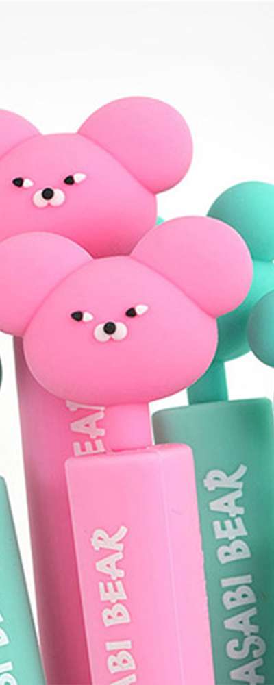 Wasabi Bear Figure Triangle Mechanical Pencil 2-Piece Set 686500