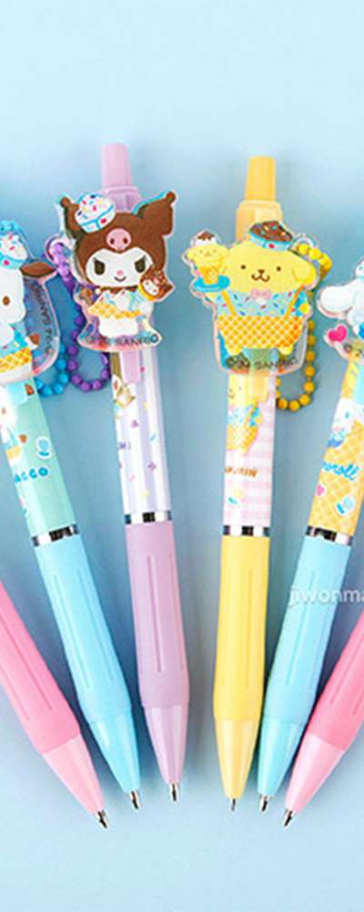 Sanrio Character Aurora Clip Change Mechanical Pencil 3-Piece Set (Random Assortment) 832078