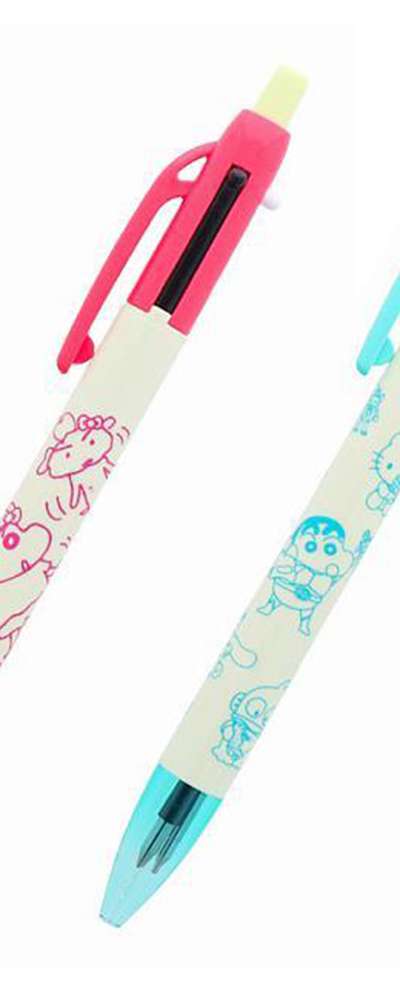 Crayon Shin-chan × Sanrio Character Mechanical Pencil + 2-Color Ballpoint Pen (Japan) 770543