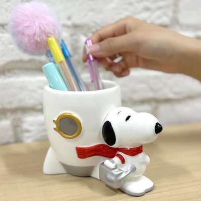 Snoopy Character Pen Holder Pencil Stand (Astronaut) (Unit) 201206