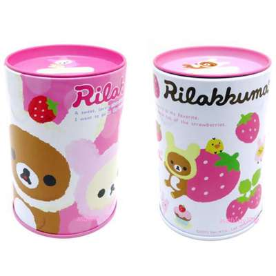 Rilakkuma Character Tin Can Coin Bank (018233)