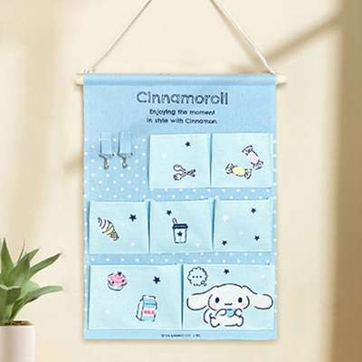 Cinnamoroll Character Fabric Storage Pocket Wall Organizer (7 Pockets) 101990