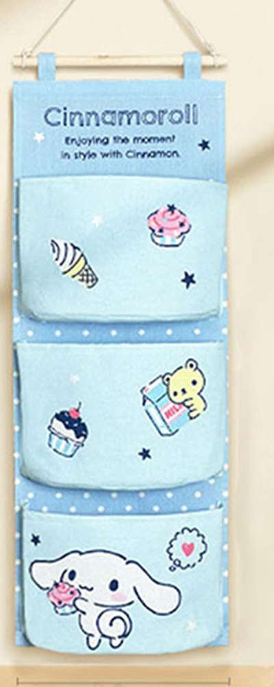 Cinnamoroll Character Fabric Storage Pocket Organizer (3 Pockets) 101985