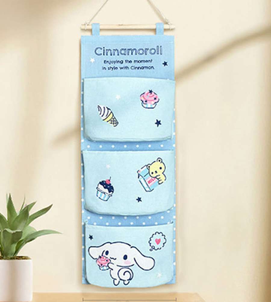 Cinnamoroll Character Fabric Storage Pocket Organizer (3 Pockets) 101985