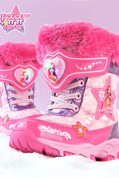 Secret Jouju Character Bling Star Light-Up Winter Boots 718475