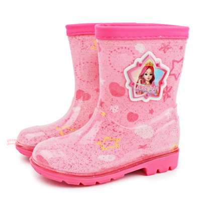 Secret Jouju Star Goddess Pearl Pattern PVC Kids Rain Boots 052772