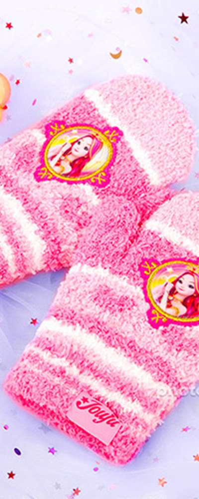 Secret Joujou Character Heart Thumb Tactile Gloves 058880 Winter Gloves