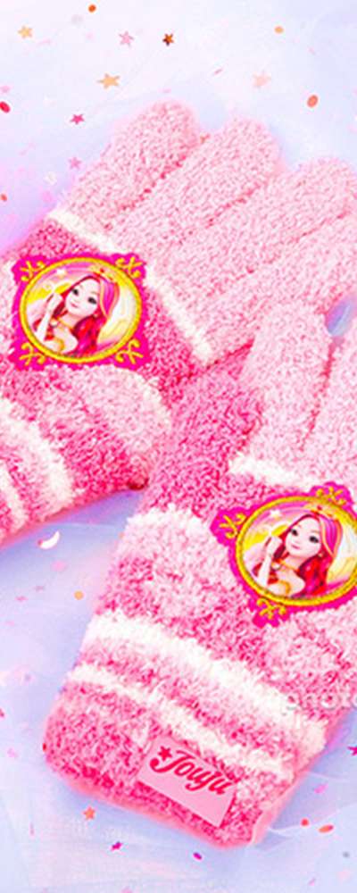 Secret Jouju Character Heart Ozy Tactel Winter Gloves 058897