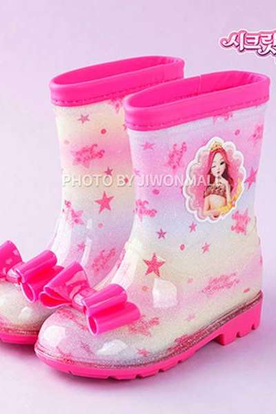 Secret Jouju Character Rainbow Kids Rain Boots 598001