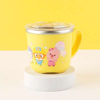 Pororo Character Non-Slip Lid Stainless Steel Water Cup (Picnic) 585399