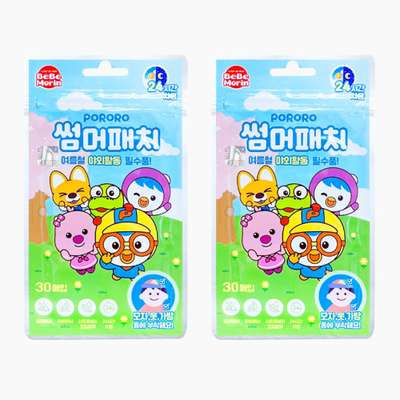 Pororo Character Summer Patch Mosquito Repellent 2-Piece Set 631322