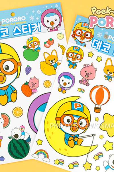 Pororo Character Deco Sticker (Random Shipment) 253437
