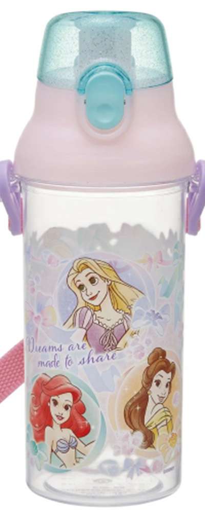 Princess Character One-Touch Clear Bottle Water Bottle (Single) 690068