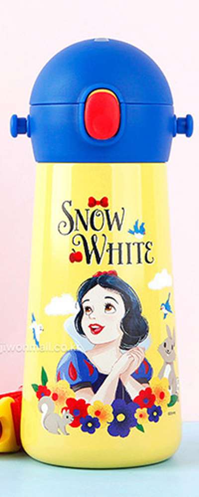 Snow White Character The Bottle Molly One-Touch Shoulder Strap Double Stainless Steel Water Bottle 460ml 584996