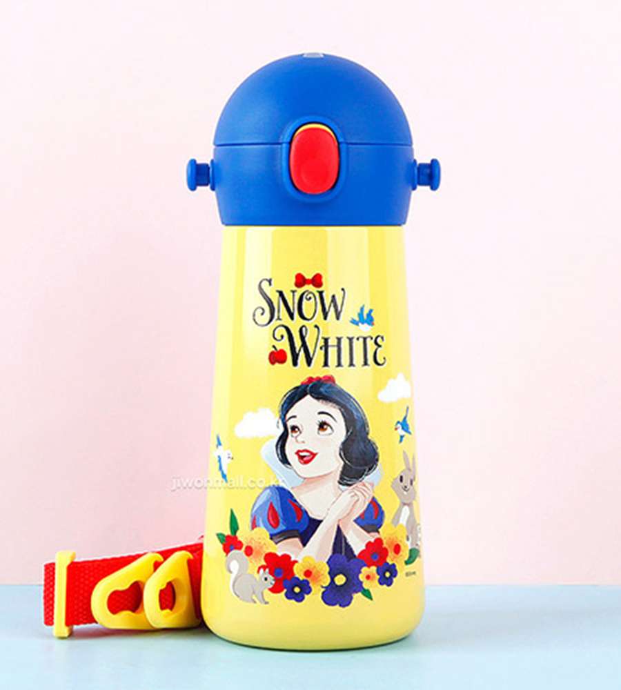 Snow White Character The Bottle Molly One-Touch Shoulder Strap Double Stainless Steel Water Bottle 460ml 584996