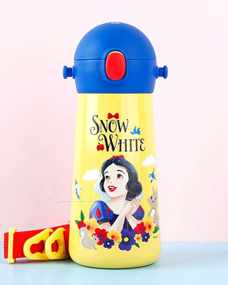 Snow White Character The Bottle Molly One-Touch Shoulder Strap Double Stainless Steel Water Bottle 460ml 584996