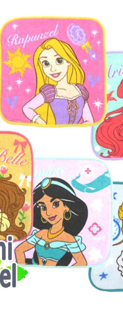 Disney Princess Character Petit Hand Towel 5p Set (1)