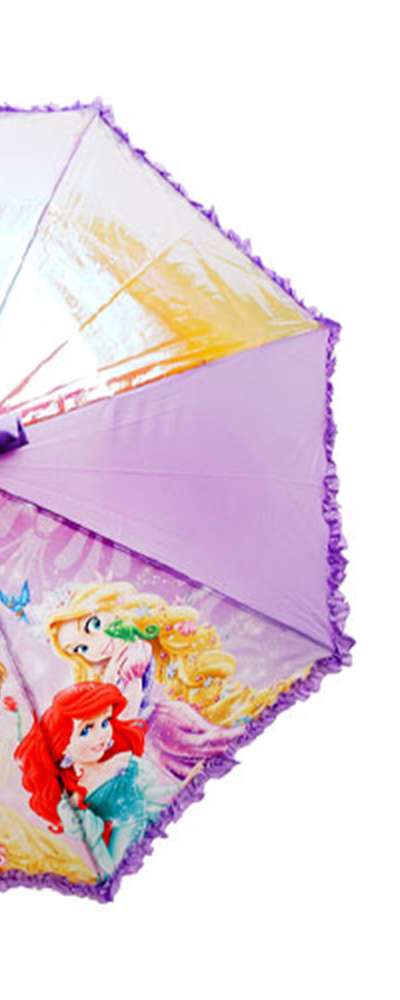 Princess Shiny Character 47cm Umbrella (Purple) 226939