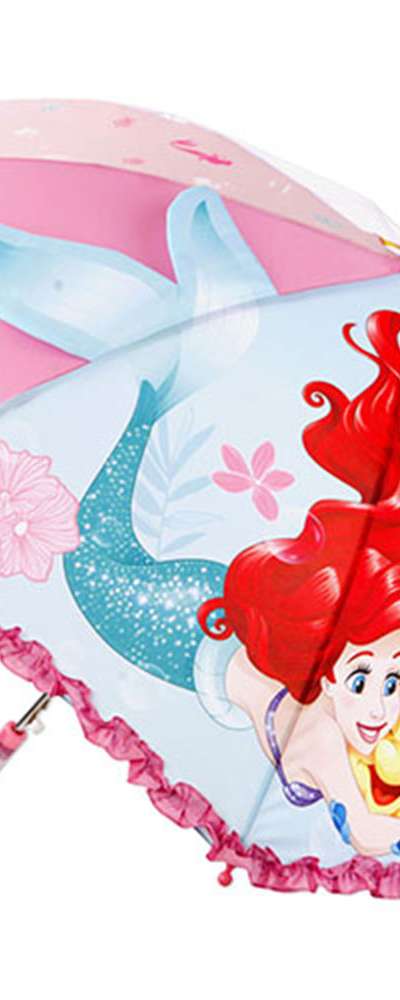 The Little Mermaid Character Flounder 3D Hologram 47cm Umbrella 941669