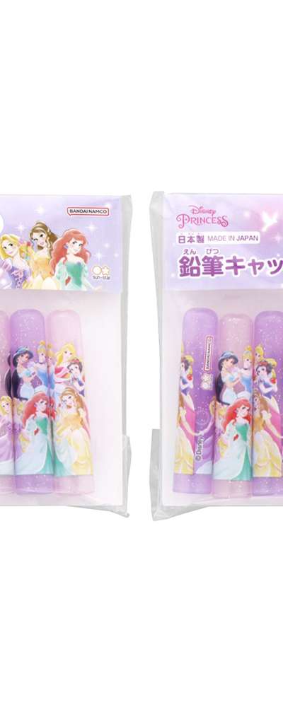Princess Character Pencil Cap 6-Piece 2-Pack Set (School23)